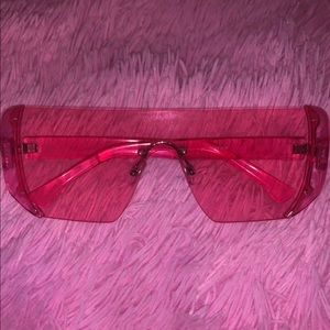 Large Neon Pink Sunglasses